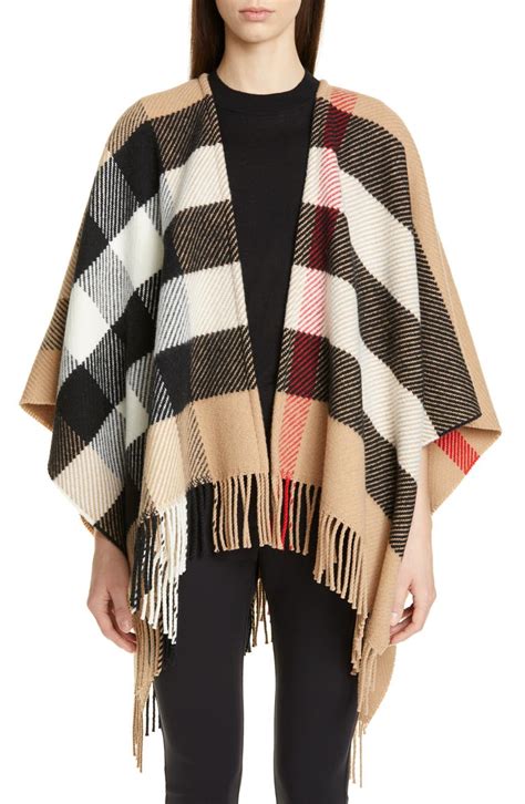 burberry mens bathrobe|burberry check wool cashmere cape.